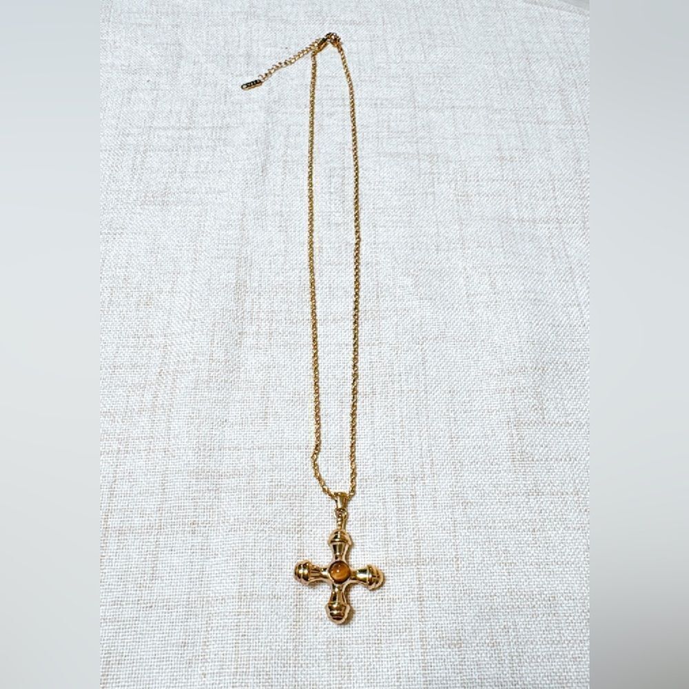 Vintage tiger eye necklace N526 - Picture 3 of 5